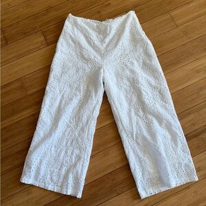 Allie Rose White Eyelet Lace Pants